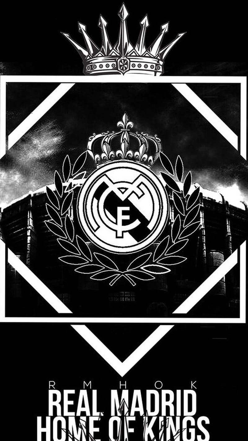 Real Madrid Logo, club, real madrid, sport, HD phone wallpaper