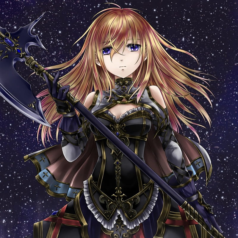 Fantasy Style Anime Girl Armor Background Stock Illustration 1501423832   Shutterstock