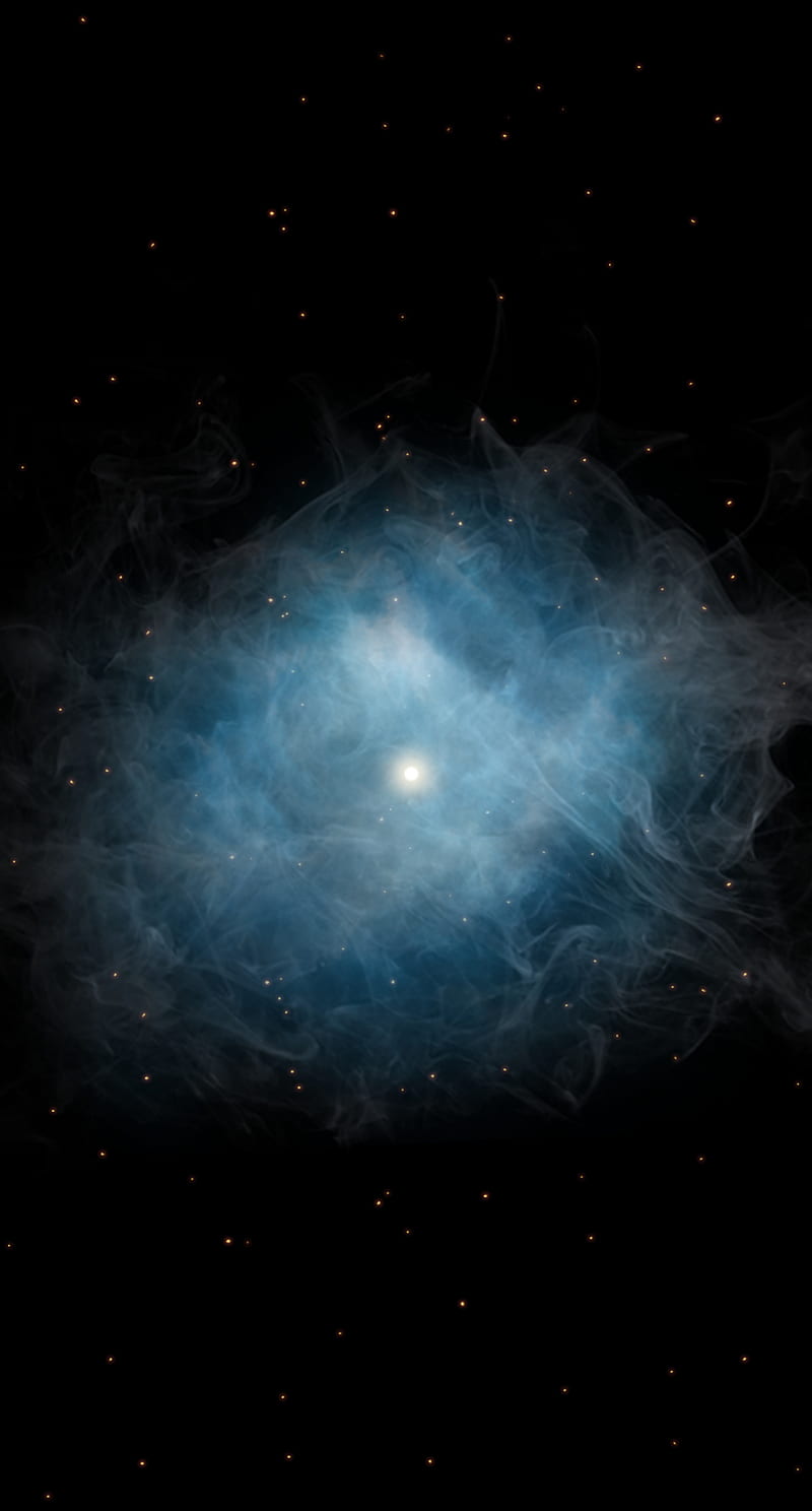 Black n blue galaxy, cool, night, space, stars, HD phone wallpaper