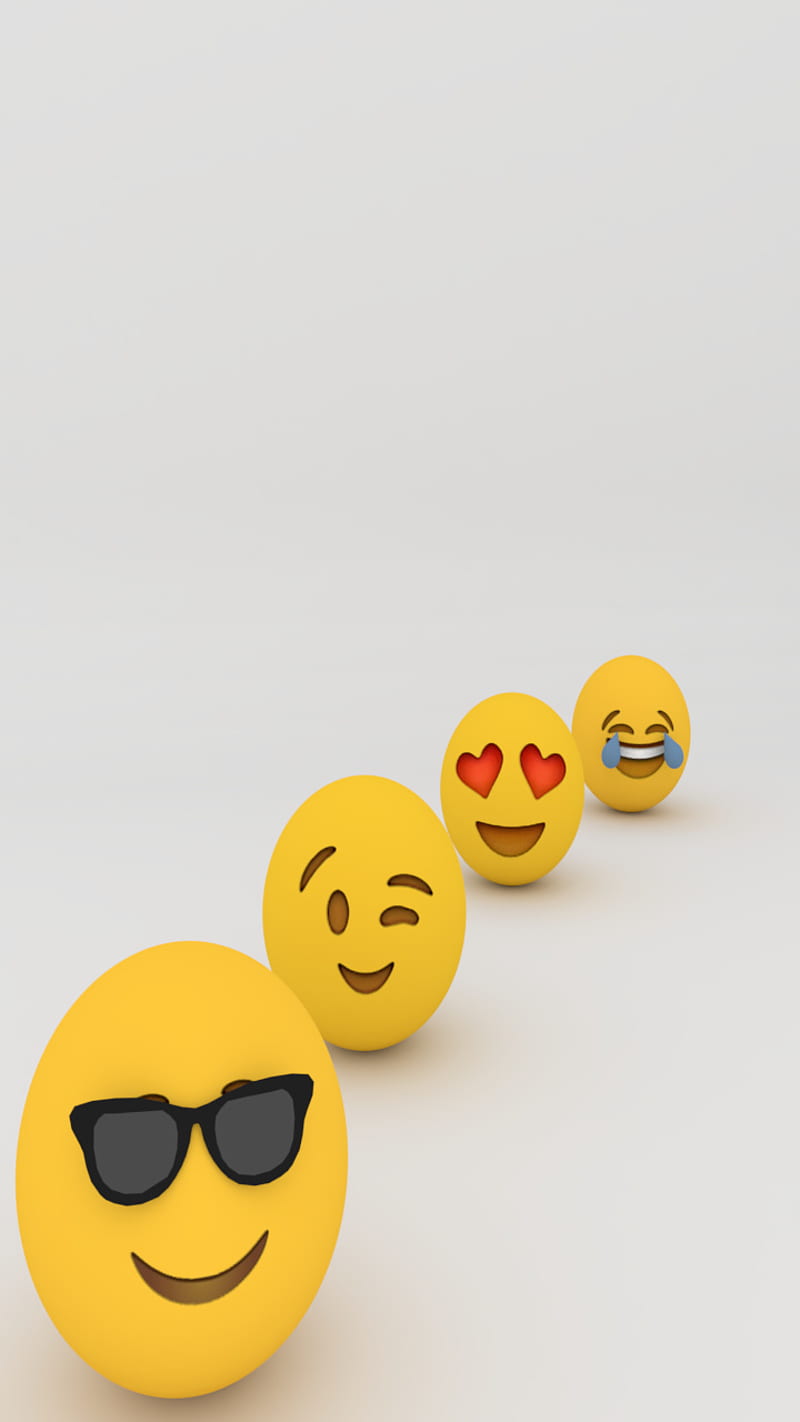 emoji, emo, 3d, new, awesome, cool, smiles, smile, HD phone wallpaper