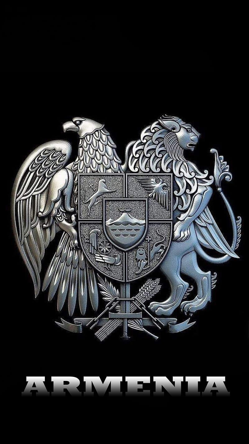 armenia, animals, armenian, eagle, land, lion, logo, sky, strong, symbol, HD phone wallpaper