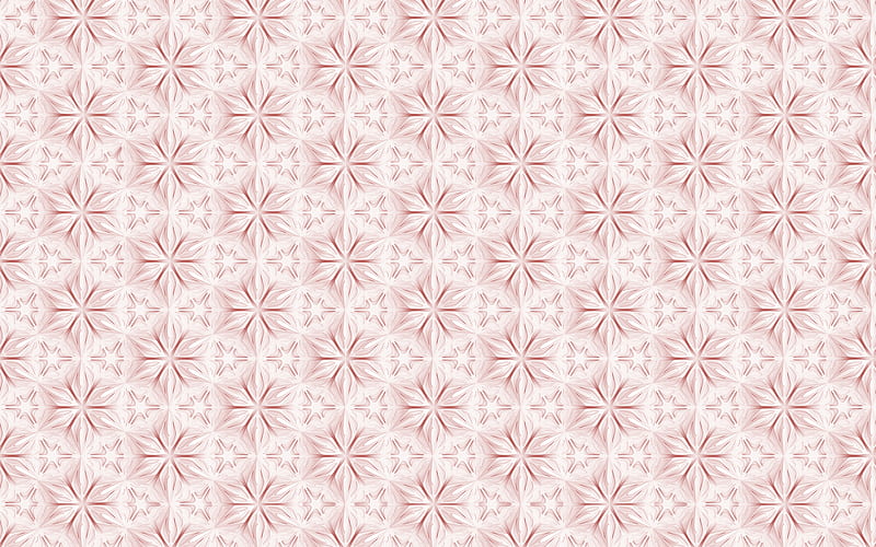 pink ornament texture, 3d flowers ornament texture, pink background with 3d flowers, pink floral background, HD wallpaper