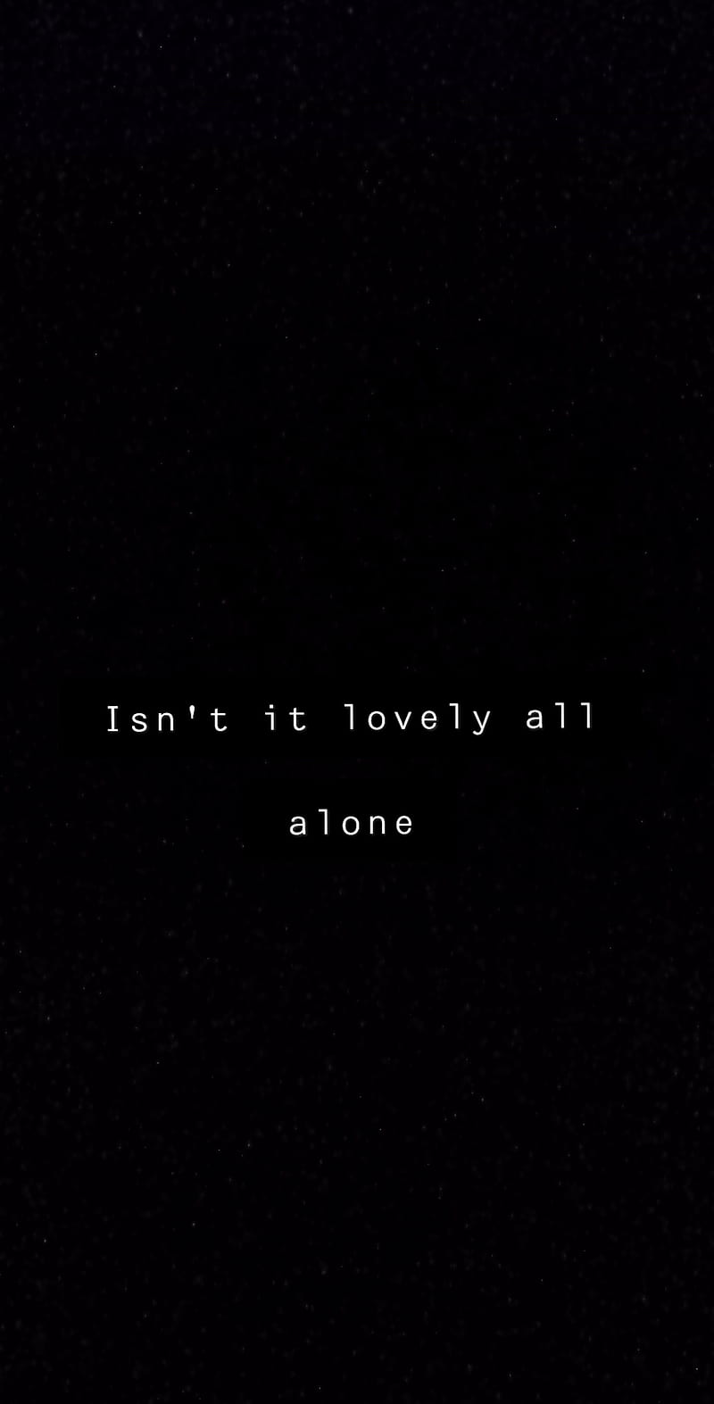 Alone, broken, isnt it lovely all alone, lock, lock screen, quote, HD phone wallpaper