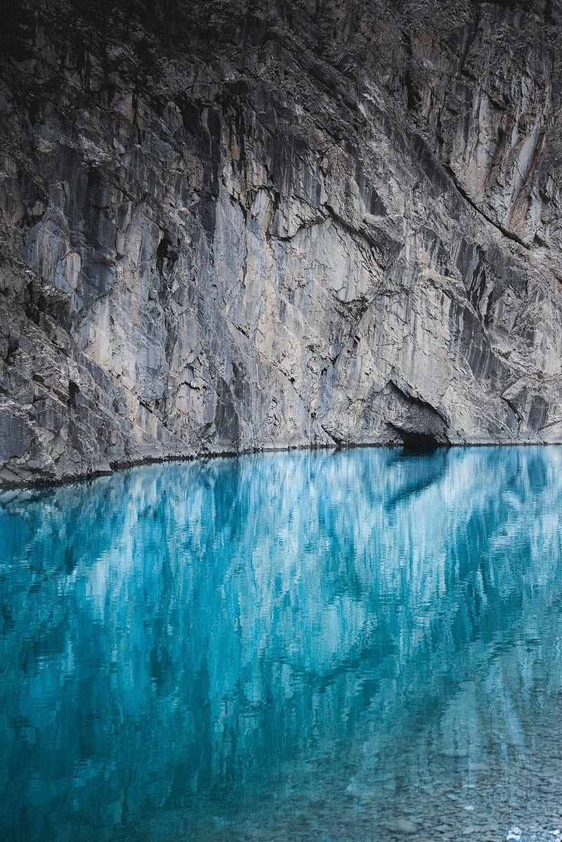 nature, water, landscape, blue, rock, HD phone wallpaper