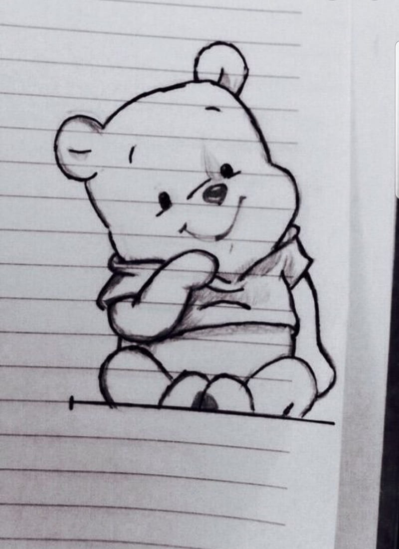Winnie the pooh, bear, cartoon, drawing, winnie pooh, HD phone wallpaper |  Peakpx