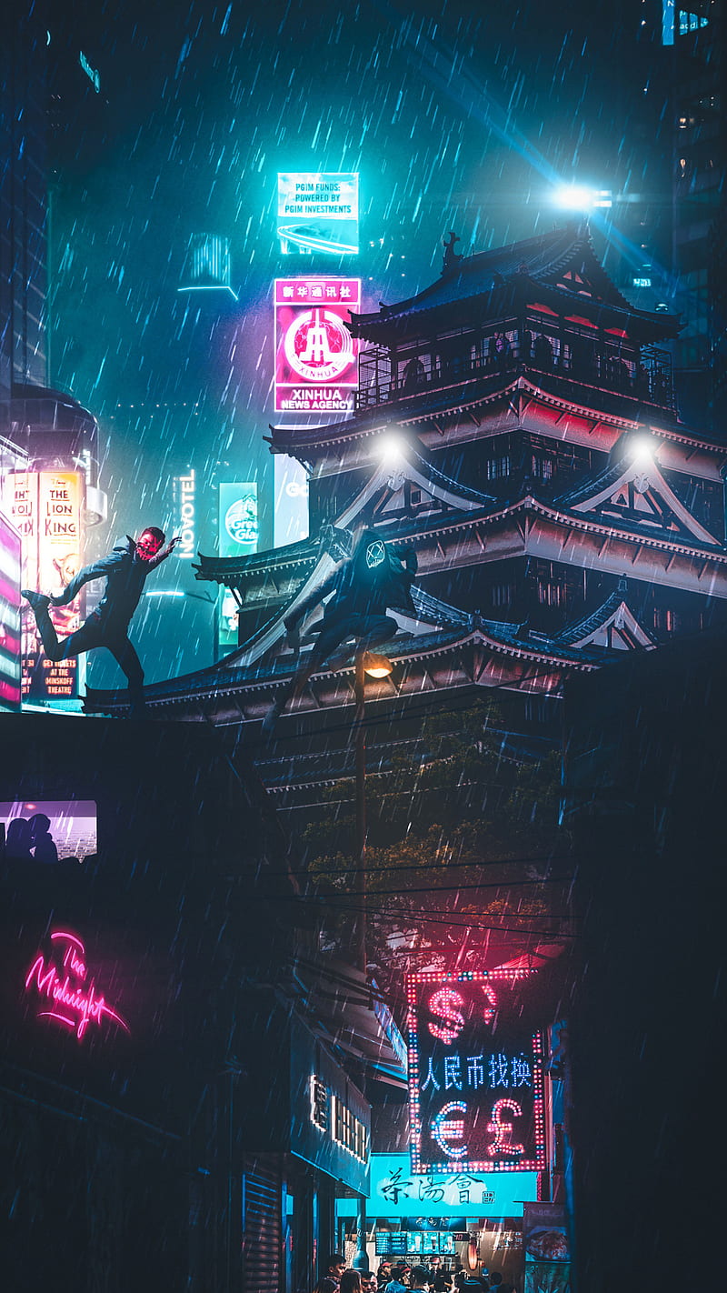 1125x2436 Cyberpunk Girl In Neon Mode 5k Iphone XS,Iphone 10,Iphone X ,HD  4k Wallpapers,Images,Backgrounds,Photos and Pictures