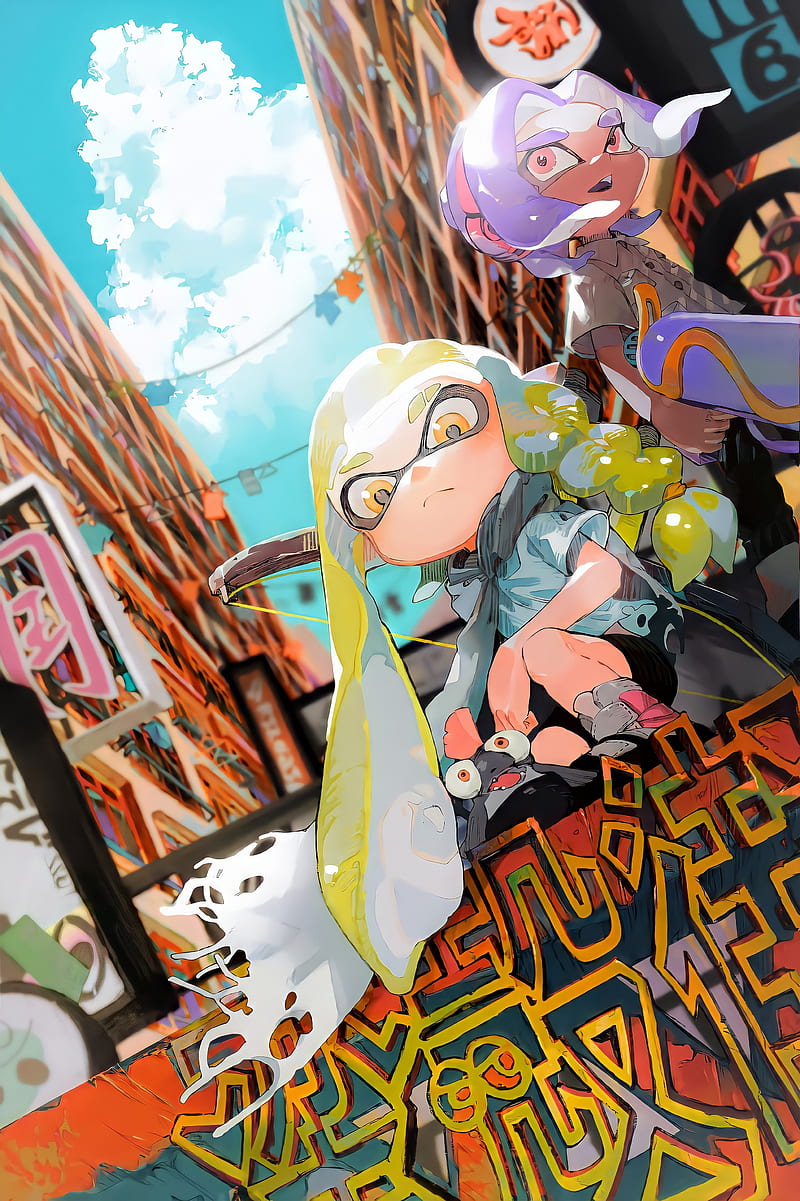Splatoon 3, anime, game, girl, nintendo, theme, HD phone wallpaper