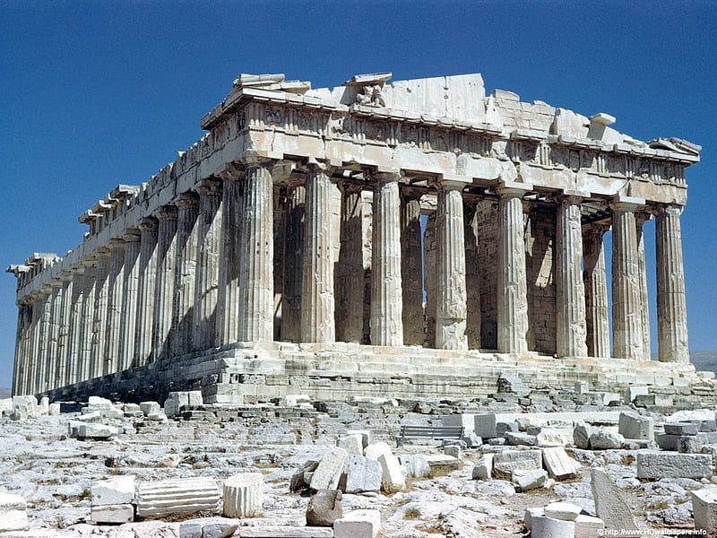 The Parthenon, architecture, greece, temples, ancient, monuments, HD wallpaper