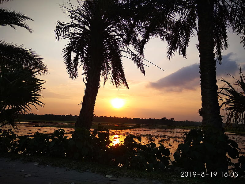 Beautiful sunset , bangladesh, bonito, ethereal, nature, scenery, sunset, HD wallpaper