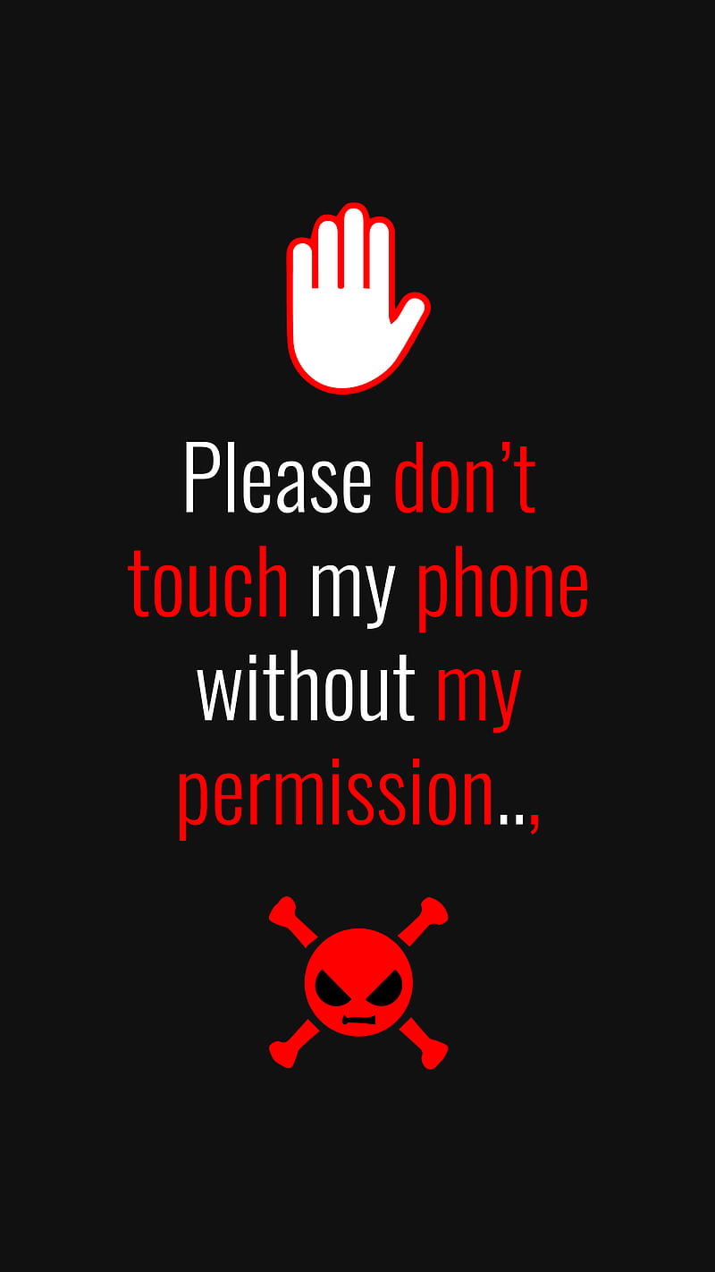 Don't Touch, New latest, my phone, permission, please, swag, trending, without, HD phone wallpaper