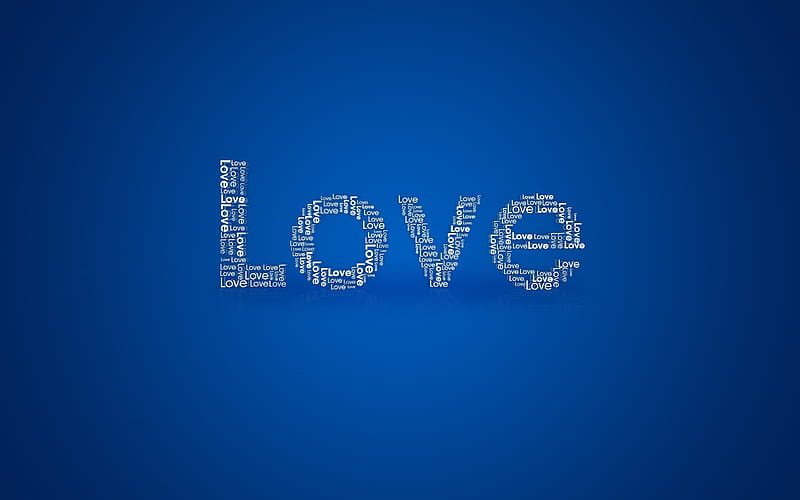Love Simple Typography, love, typography, HD wallpaper