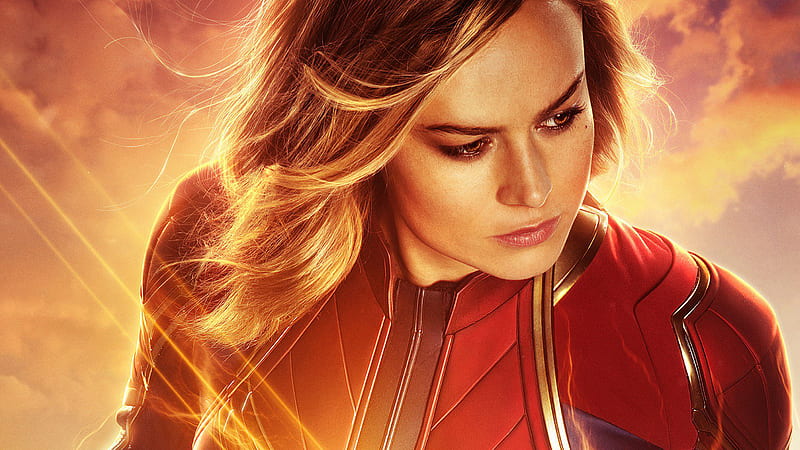 Captain Marvel Real 3D Poster, captain-marvel-movie, captain-marvel, 2019-movies, movies, brie-larson, carol-danvers, HD wallpaper
