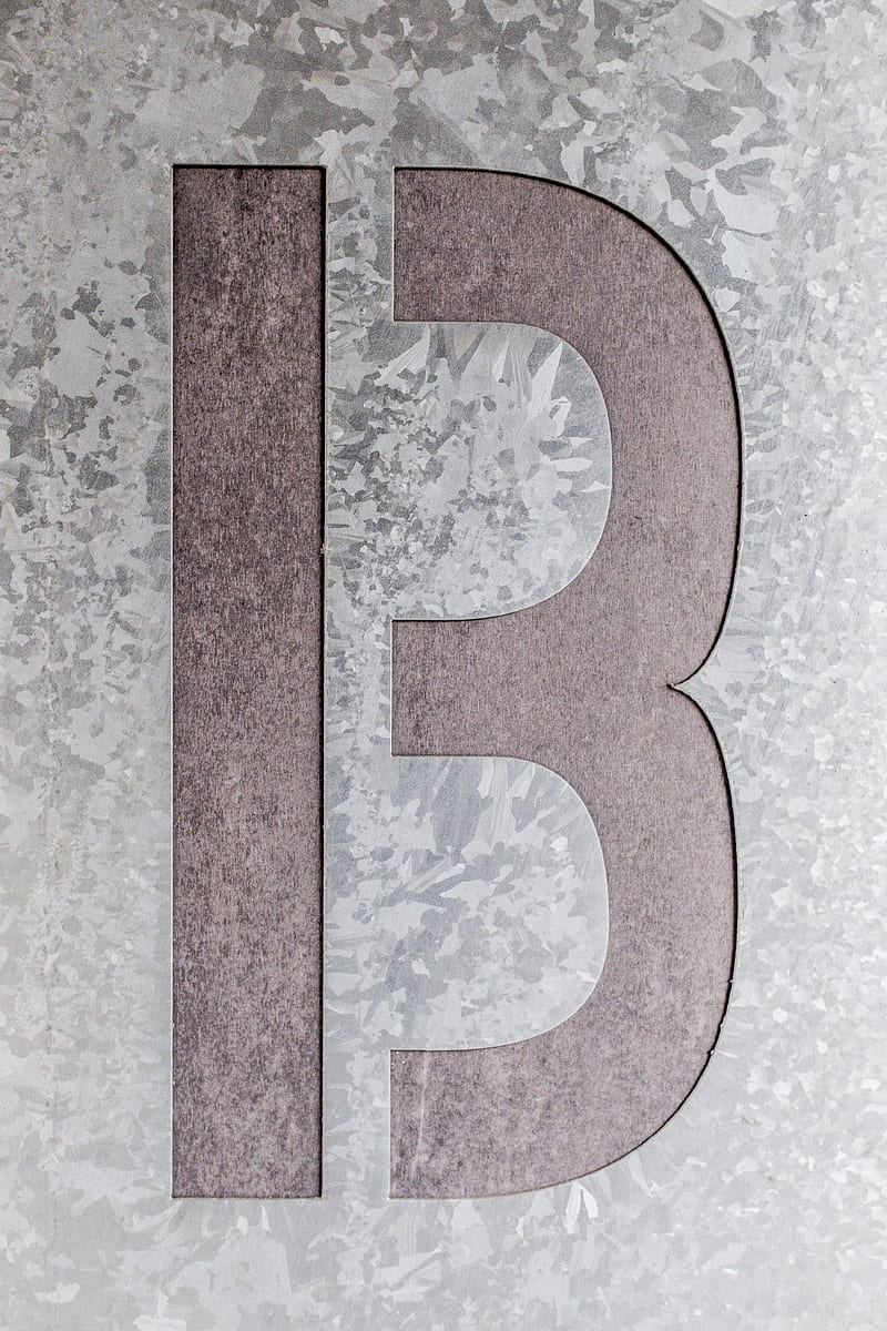 brown and grey letter B artwork, HD phone wallpaper