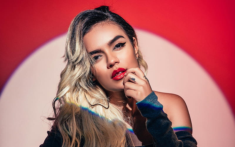 Karol G, 2018, colombian singer, Carolina Giraldo Navarro, beauty, HD wallpaper