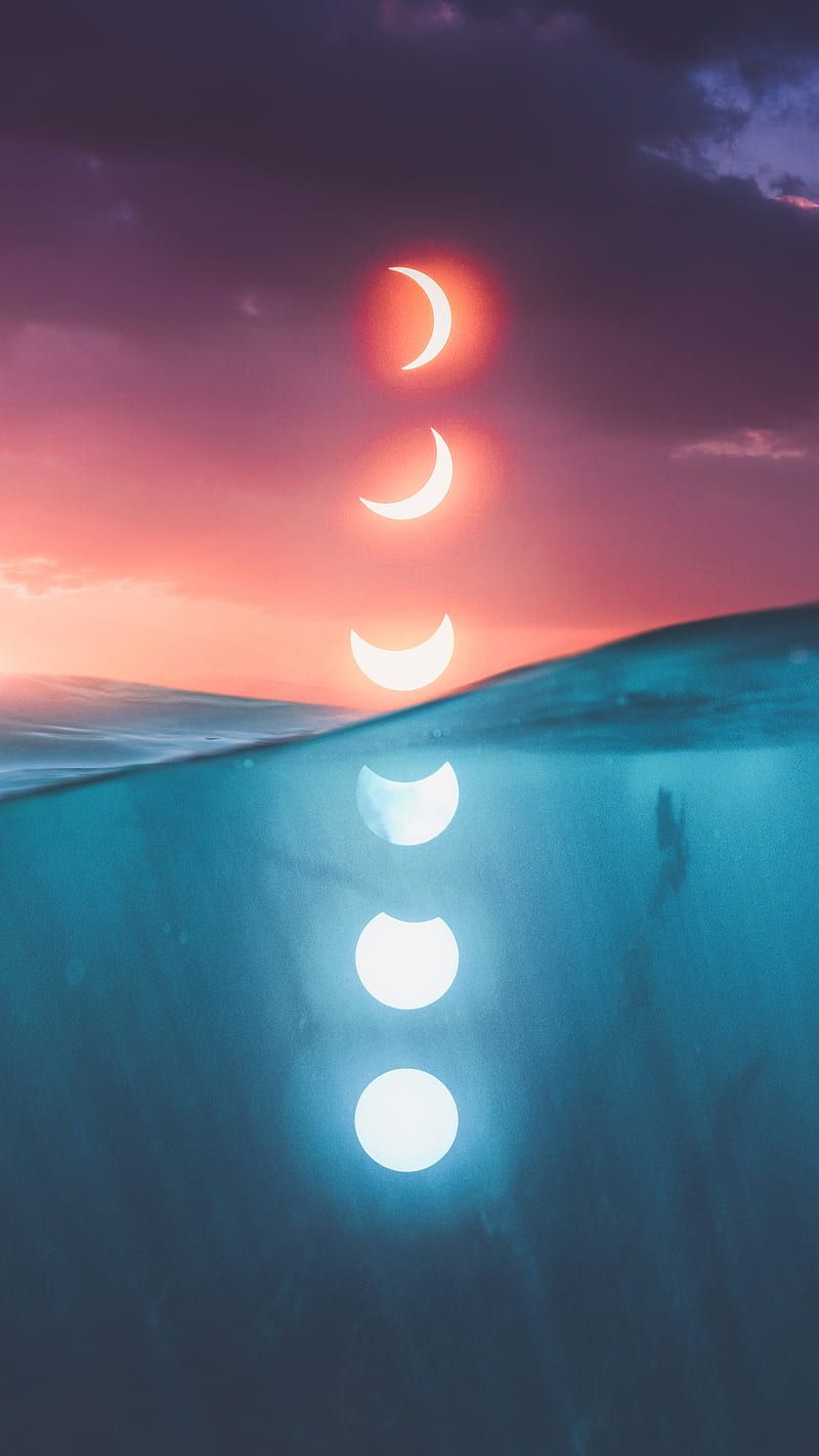 Moon Phases iPhone Wallpapers  Wallpaper Cave