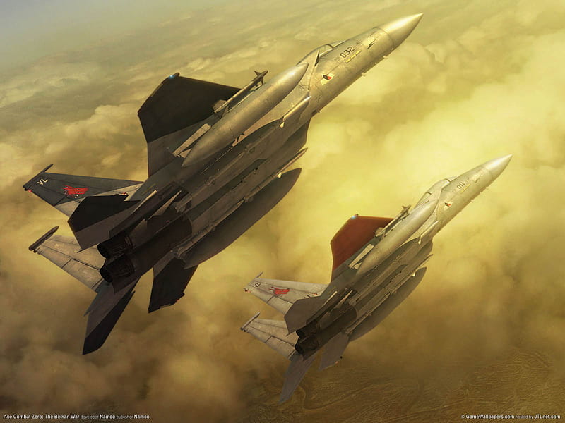 War Ahead, guerra, fighter, high, video game, sky, aircraft, fighter plane, battle, air plane, ace combat, fast, HD wallpaper