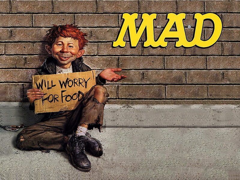 Mad Magazine, mad, funny, alfred e neuman, HD wallpaper