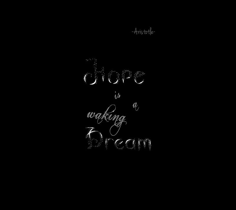 Hope Dream, aristotle, life, quote, HD wallpaper