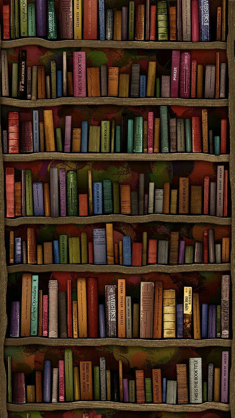 Books get me to read them, Library, HD phone wallpaper