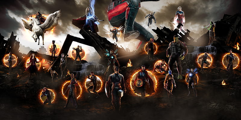 Avengers Endgame War Scene Fanart, HD wallpaper