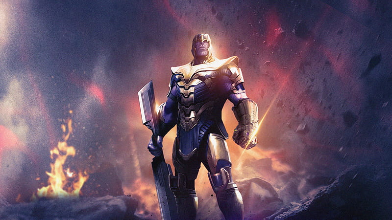 Avengers Endgame Thanos , avengers-endgame, thanos, 2019-movies, movies, behance, superheroes, HD wallpaper