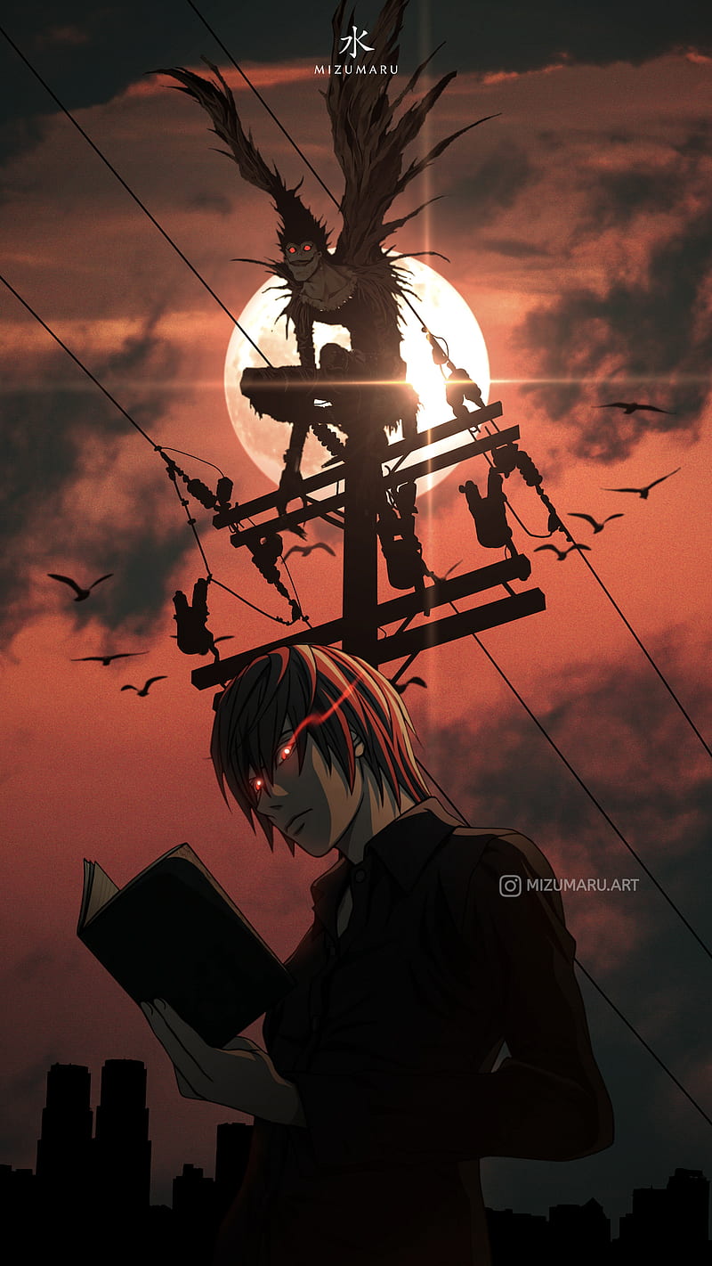 L, deathnote, l deathnote, l lawliet, light yagami, ryuzaki, shinigami,  yagami light, HD phone wallpaper