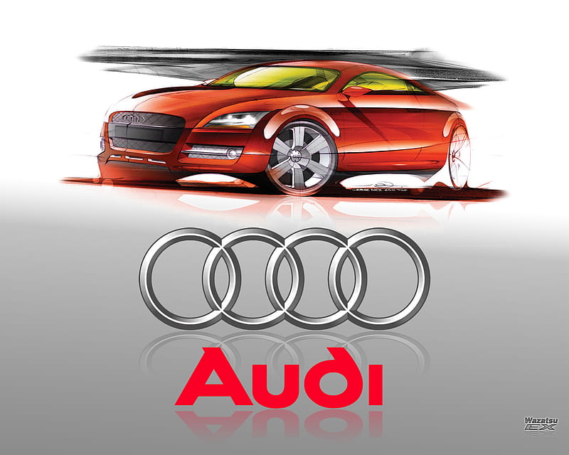 Audi logo illustration Audi RS 2 Avant Car Logo design text trademark  monochrome png  PNGWing