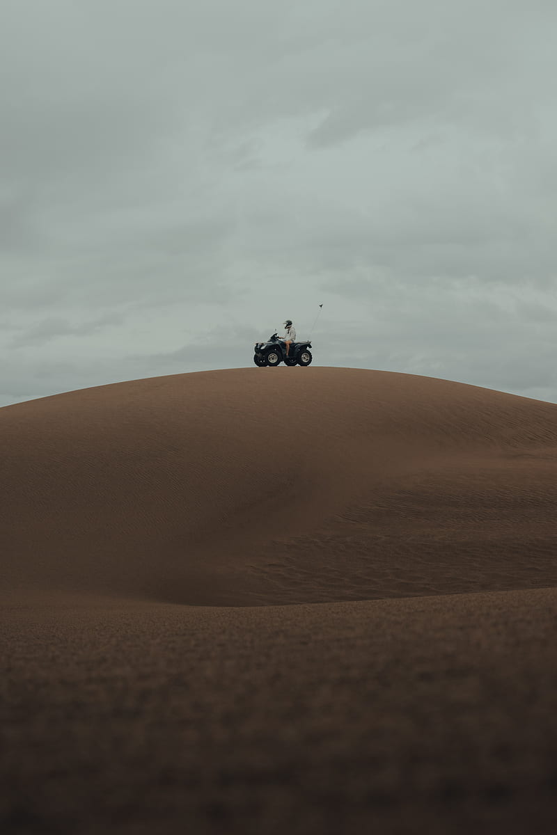atv, desert, hill, sand, HD phone wallpaper