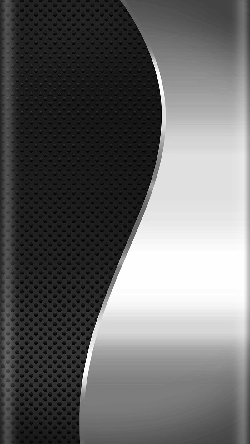 Abstract, beayty design, black, edge style, gray, s7, silver, HD phone wallpaper