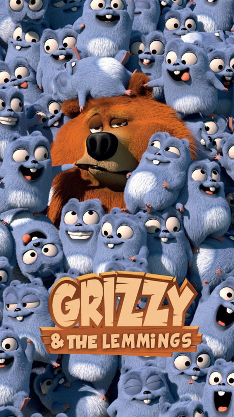 grizzy lemmings , cartoon, kids, HD phone wallpaper