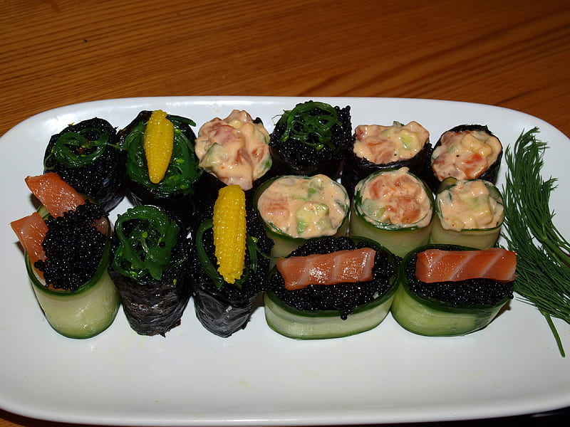 *** Sushi ***, dinner, sushi, fish, fresh, HD wallpaper