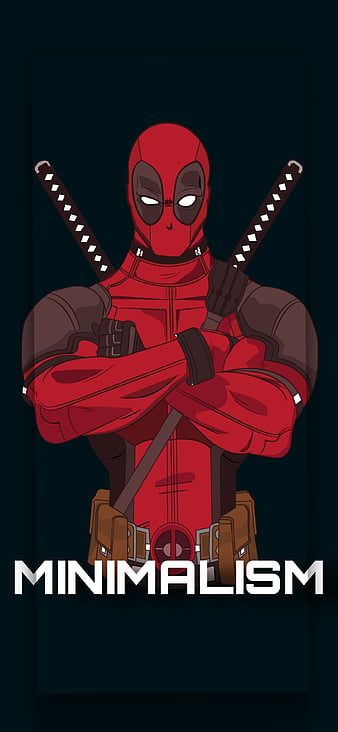 Deadpool minimal, abstract, logo, marvel, minimalism, red, HD phone  wallpaper | Peakpx