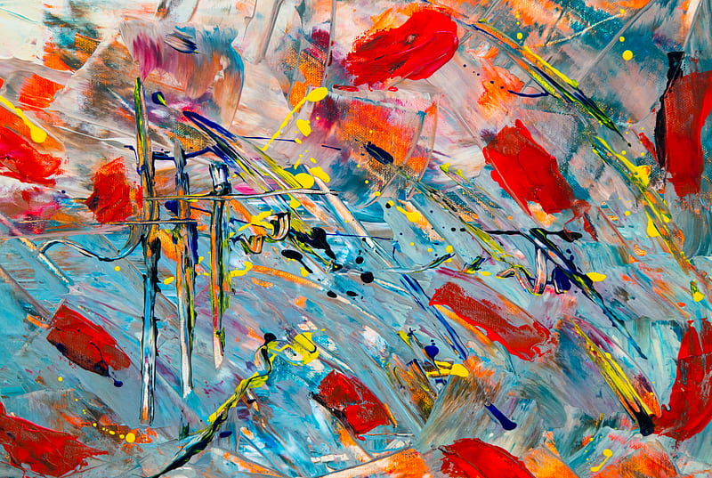 Multicolored Abstract Painting, HD wallpaper