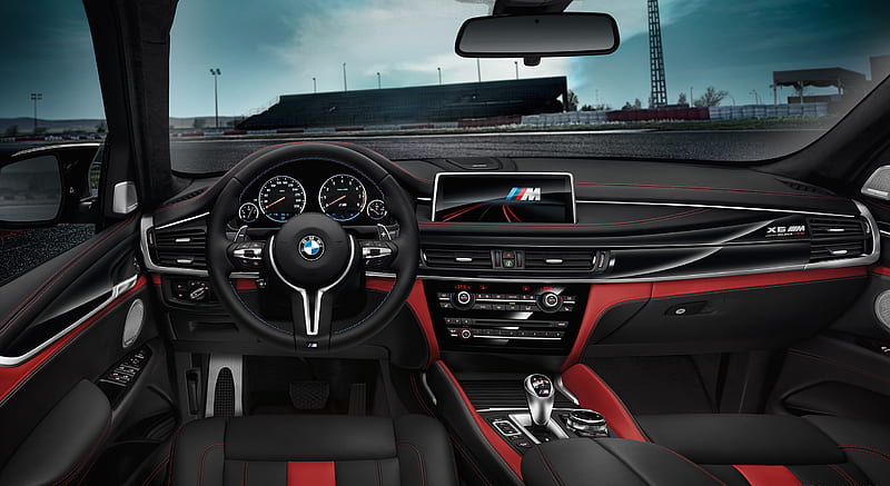 2018 BMW X6 M Black Fire Edition - Interior, Cockpit , car, HD wallpaper