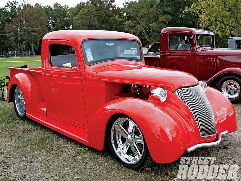 Chevy Pickup Classic Red Gm Bowtie Hd Wallpaper Peakpx