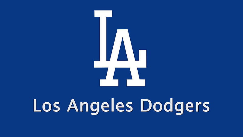 Los Angeles Dodgers LA With Blue Background Dodgers, HD wallpaper