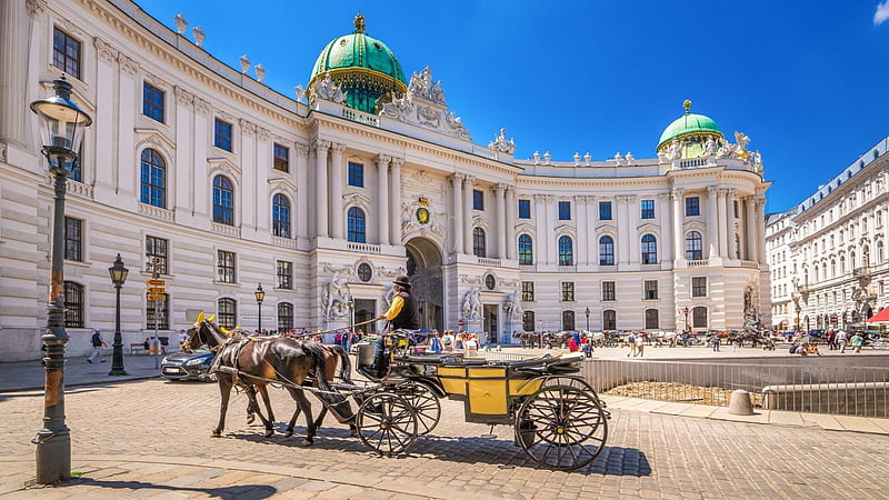 Hofburg Palace, Vienna, Building, Hofburg, Palace, Vienna, HD wallpaper