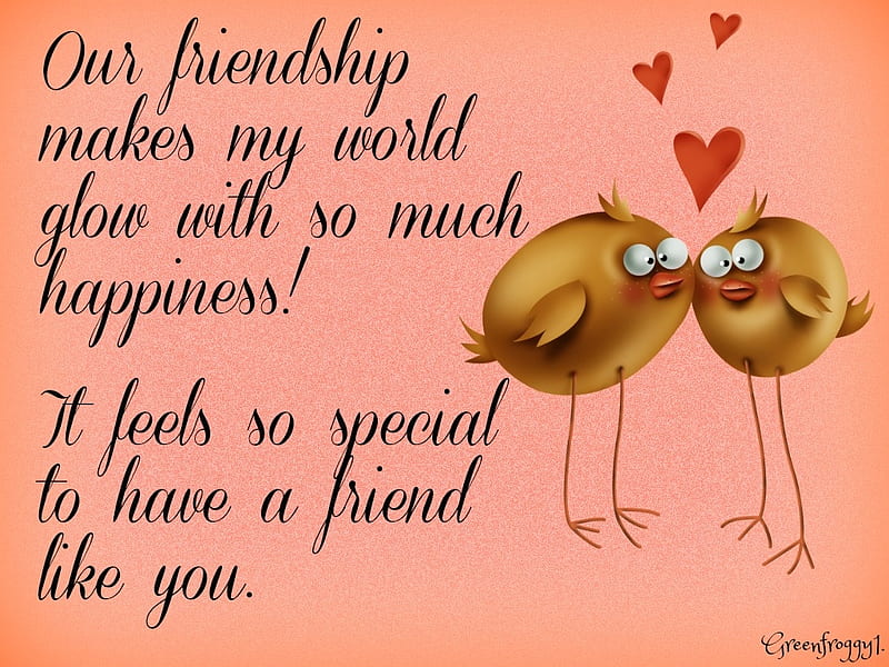 OUR FRIENDSHIP, FRIENDSHIP, COMMENT, OUR, CARD, HD wallpaper