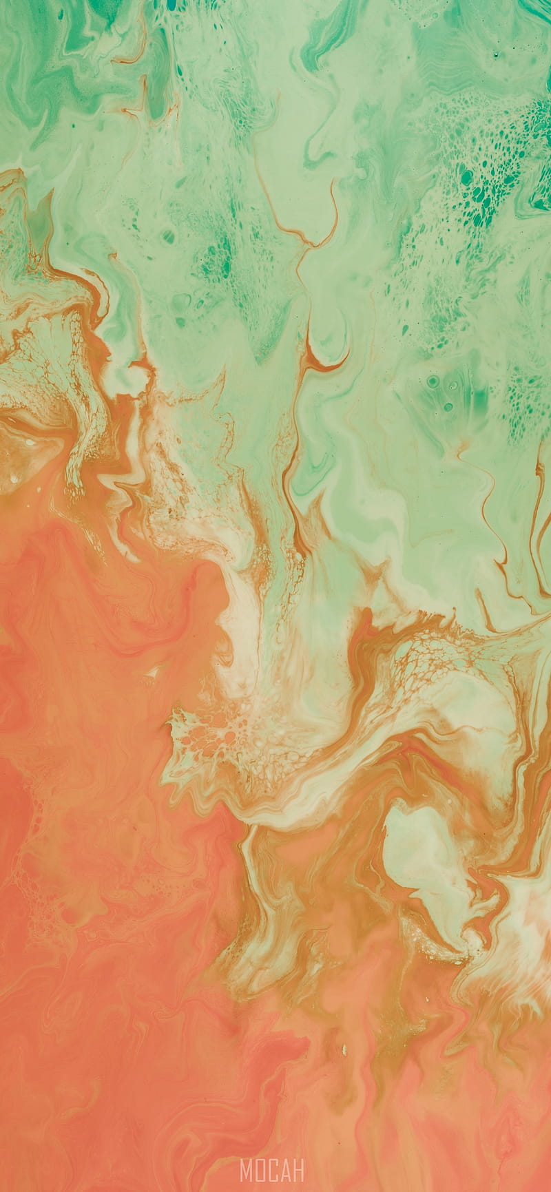 Green, Orange, Painting, Pink, Art, Apple iPhone XS Max , - Rare Gallery, HD phone wallpaper