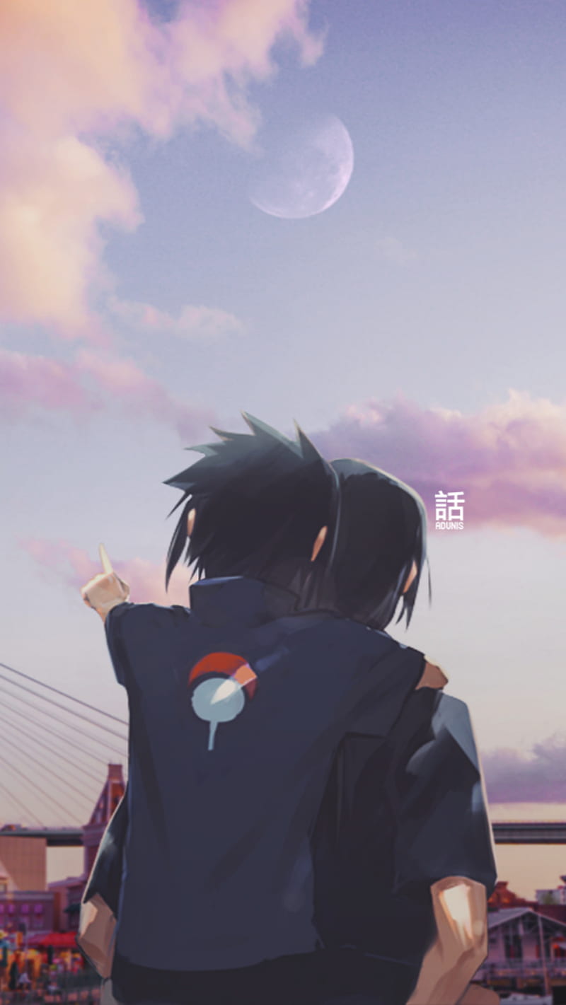 Sasuke and itachi , naruto, HD phone wallpaper