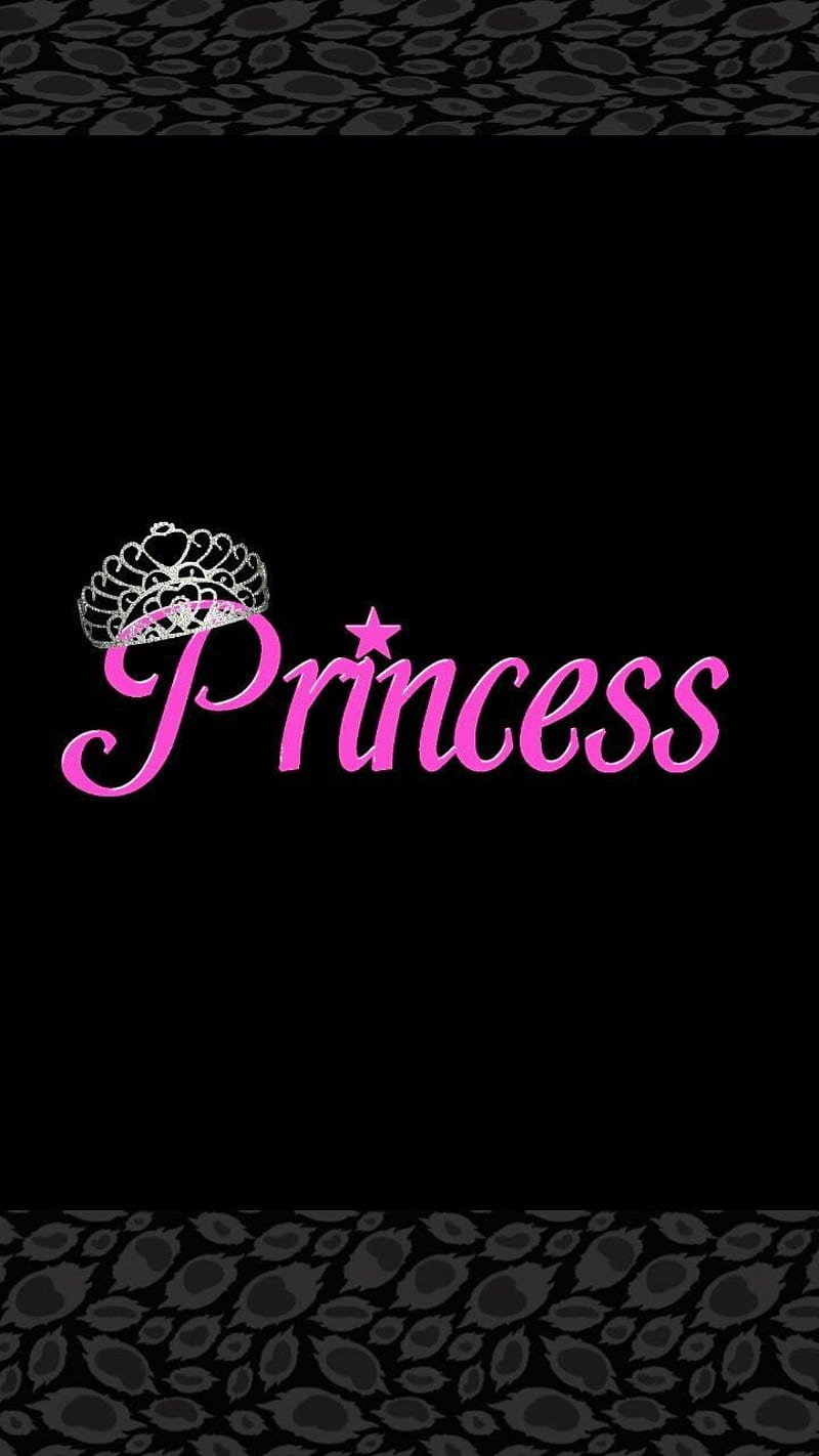 Princess, black, crown, girl, love, pink, HD phone wallpaper | Peakpx