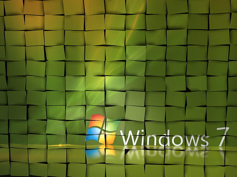 Windows seven mosaic, windows, 3d, mosaic, abstract, windows seven, xp, HD wallpaper