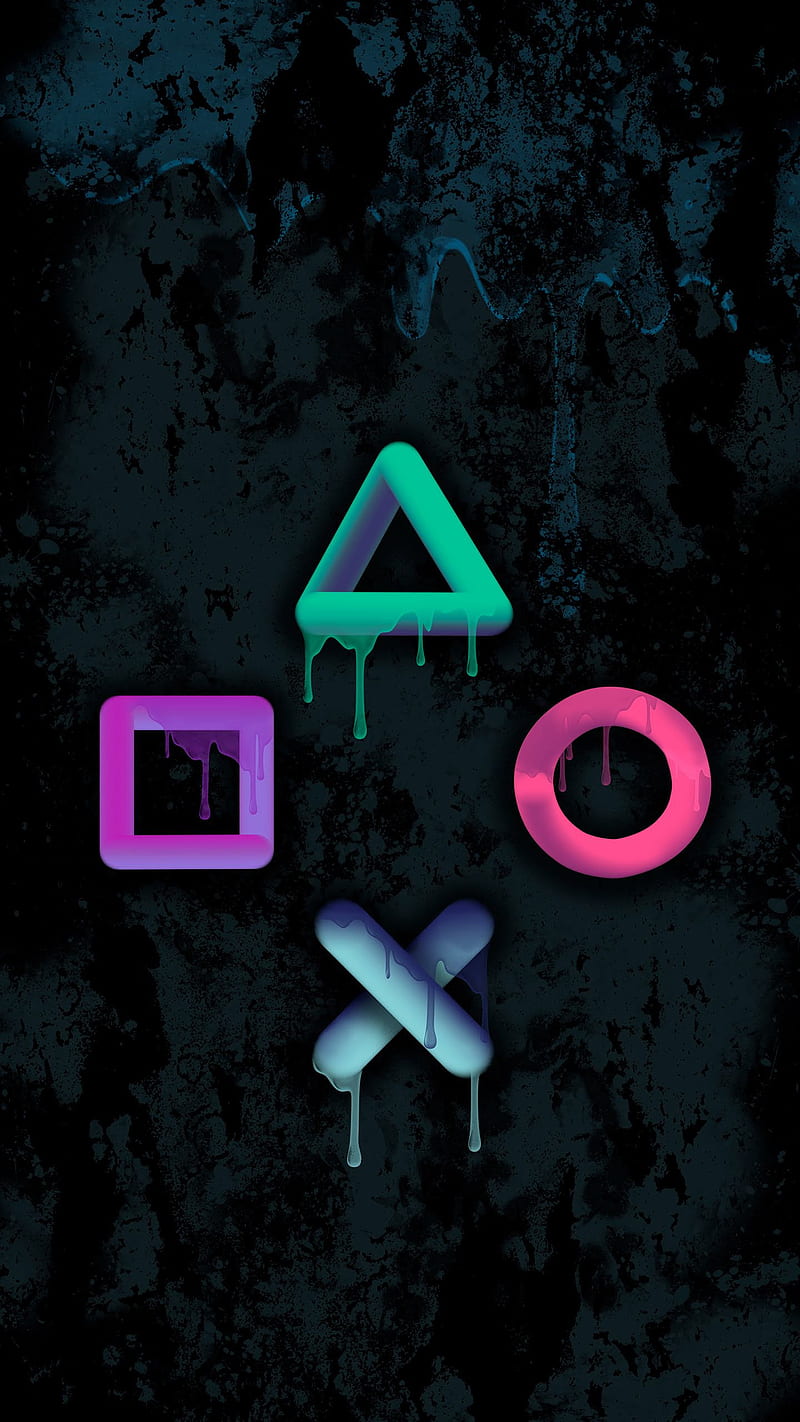 gamer paint, color, colorful, gamer, paint, ps4, HD phone wallpaper