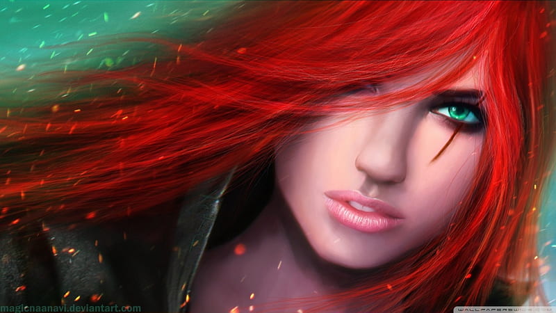 League of Legends, The Sinister Blade, video game, Character, Katarina, HD wallpaper