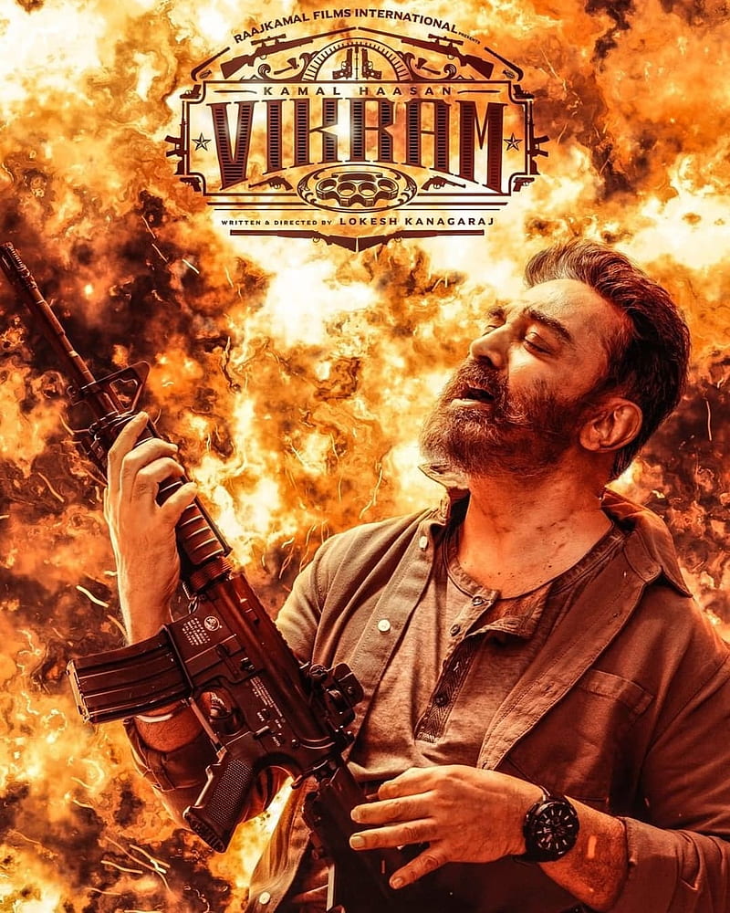 Vikram Movie Kamal Haasan, HD phone wallpaper