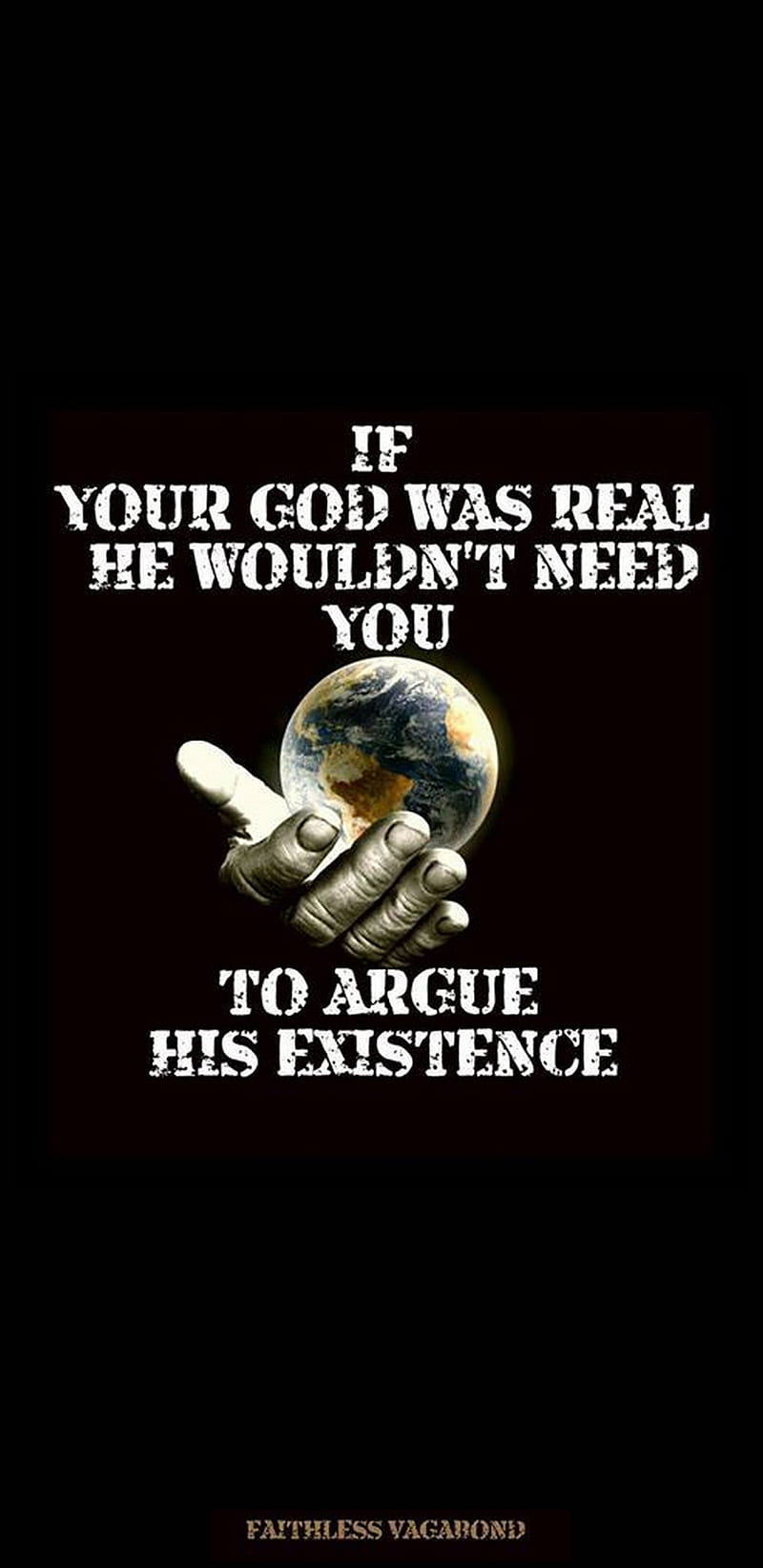 Argue his Existence, belive, god, holy, note 8, religion, sayings, space, HD phone wallpaper
