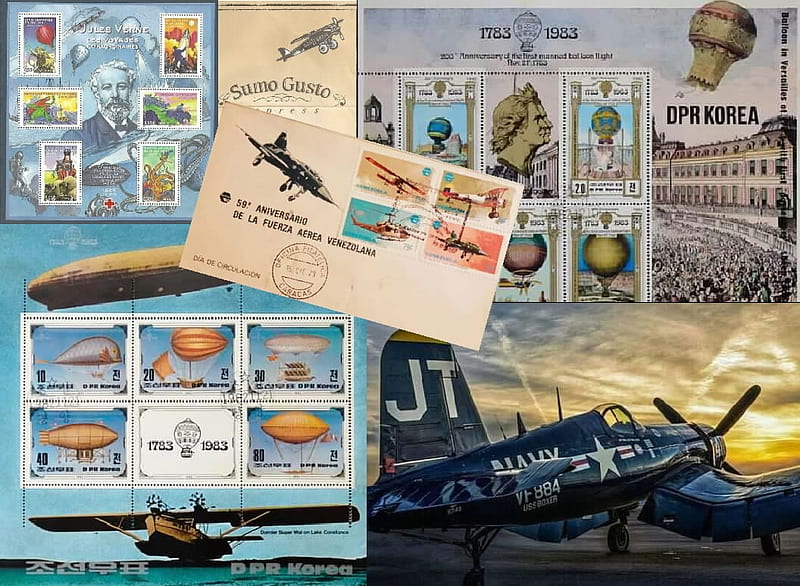 Aeronautics Ephemera, philately, Ephemera, Aeronautics, stams, poster, postcards, banknotes, HD wallpaper