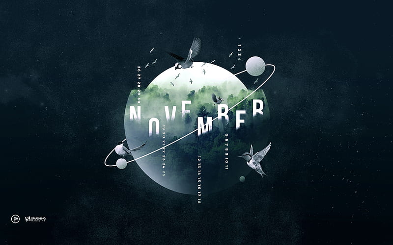 Outer Space October 2018 Calendars, HD wallpaper
