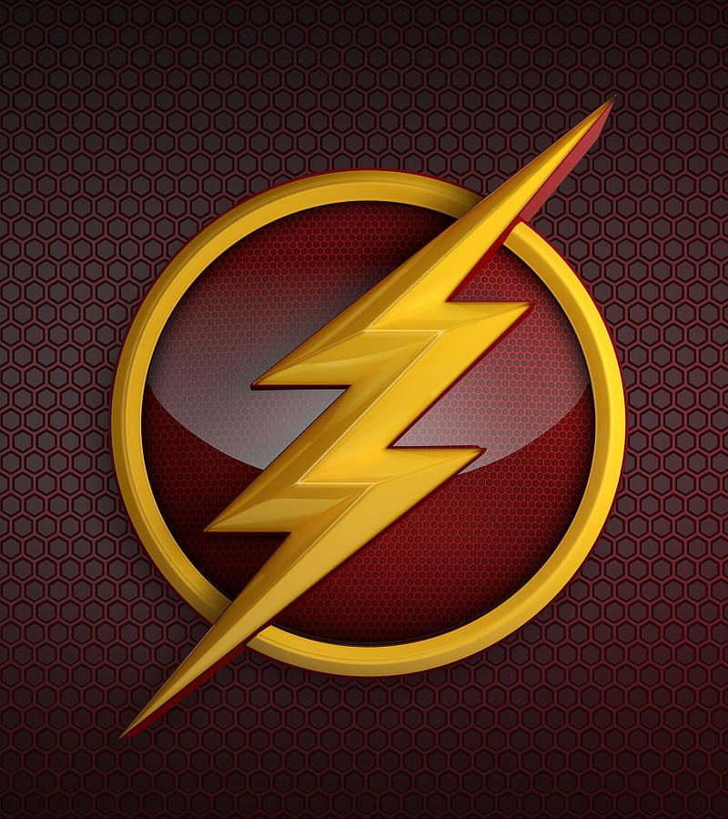 The Flash Logo Mosaic Artwork Wallpaper