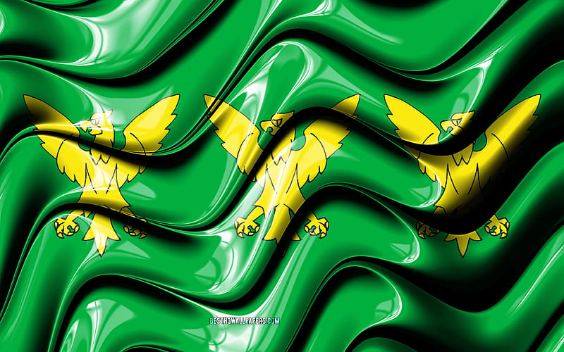 Caernarfonshire flag Counties of Wales, administrative districts, Flag of Caernarfonshire, 3D art, Caernarfonshire, welsh counties, Caernarfonshire 3D flag, Wales, United Kingdom, Europe, HD wallpaper